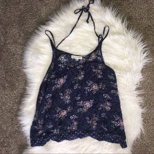 Wallflower Strappy Floral Blouse with Halter